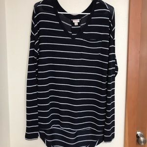 Navy striped sweater